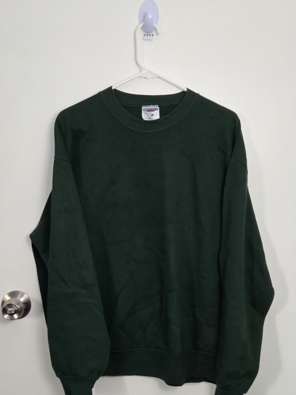 Jerzees Dark Green Crewneck Sweatshirt